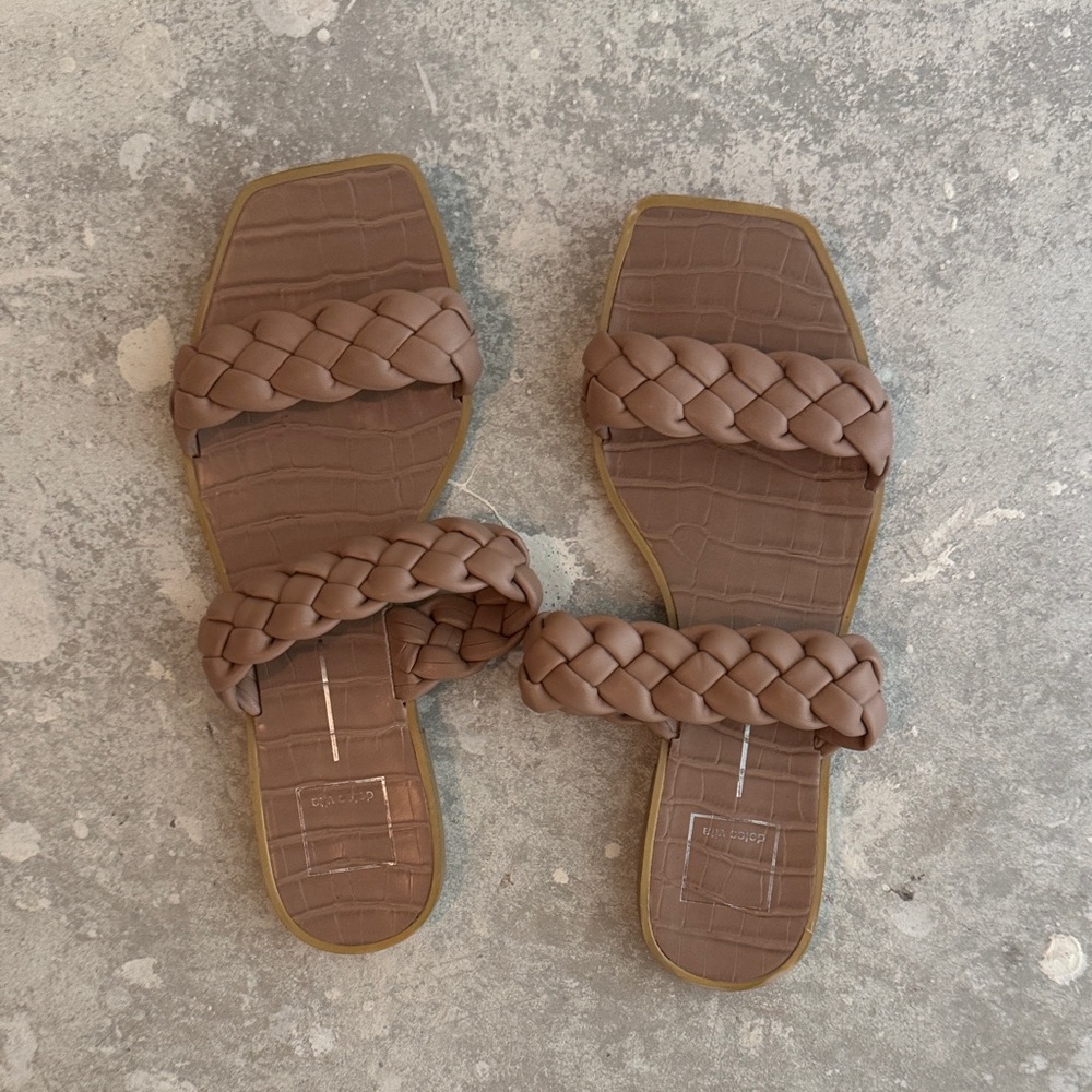Dolce Vita Tan Braided Sandals